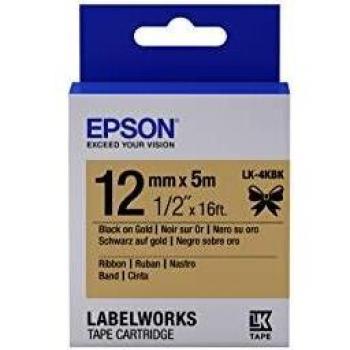Etiquetas para Impresora Epson C53S654001 Dorado Negro