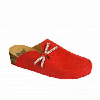 Scholl Ambla Ciabatta Donna Plantare Bioprint Colore Rosso Misura 37