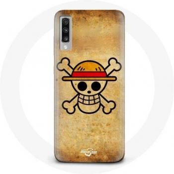 Samsung Galaxy A50 – Coque One Piece Tête de Mort en silicone