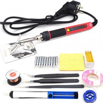 CXG Digital LCD Adjustable NC Electric Soldering Iron Handle with 10 pcs 900M Tips