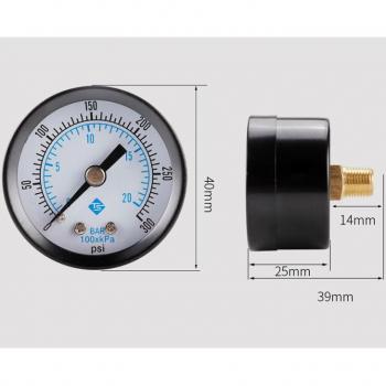 0-20bar 0-300psi Pressure Gauge for Hydraulic Applications