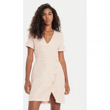 TWINSET Strickkleid 241TP2425 Rosa Slim Fit – Handgefertigter Wollmix, Größe XL