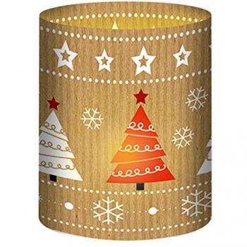 5 x Ludwig Bähr Mini-Tischlichter Weihnachten Ø 8 cm