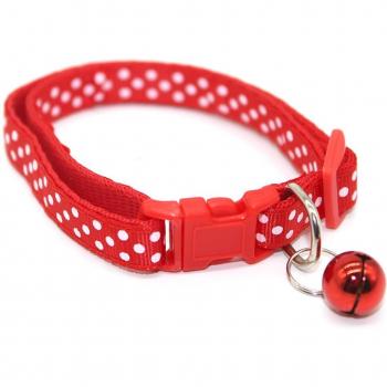 Colorful Dot Pattern Pet Necklace with Bell