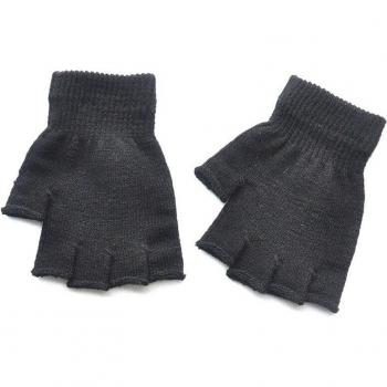 Kids' Solid Color Fingerless Winter Gloves
