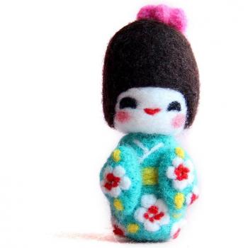 Green Needle Felting Kit for Beginners