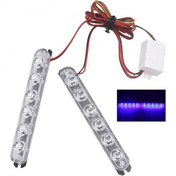 2Pcs Set Strobe Police Light