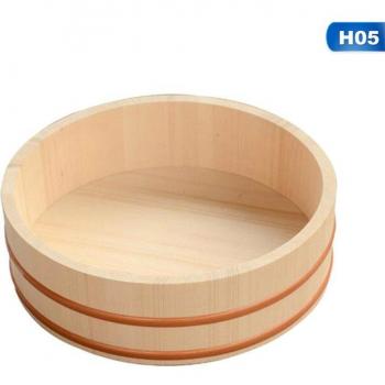 Recipiente de Pino Blanco para Sushi