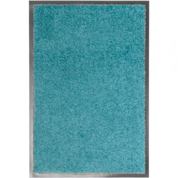 Washable Cyan Doormat 40x60 cm