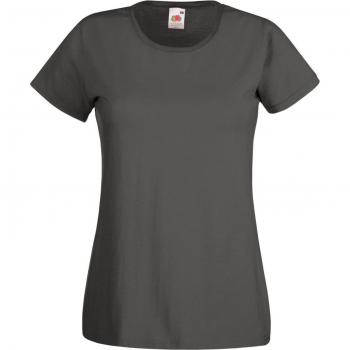Fruit of the Loom Vrouwen Lady‑Fit Valueweight T-shirt Korte Mouwen (Pak 5) – Licht Grijs