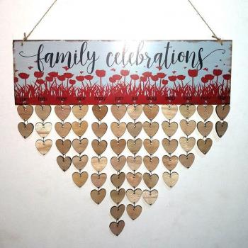 Calendario Anual Decorativo de Madera DIY
