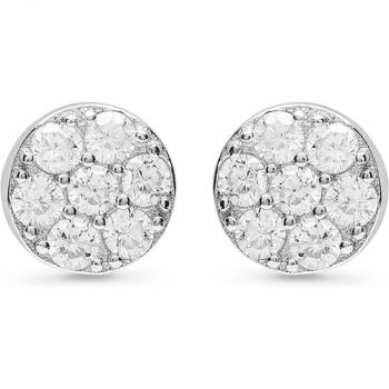 Pendientes de Plata de Ley 925 Circle de Luxenter