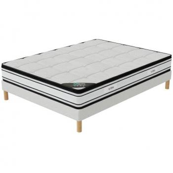 Ensemble de confort supérieur 120x190 cm avec sommier et matelas 22 cm