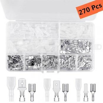 270PCS Insulated Spade Wire Connectors