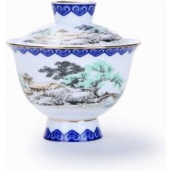 PINNY Hand Made Blue and White Porcelain Tea Set