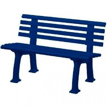 Panchina da Giardino 120 cm Blu