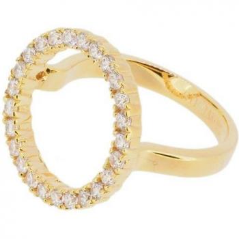 Fingerring Sif Jakobs Schmuck, R3120‑CZ‑YG, 925‑Silber, 54 mm