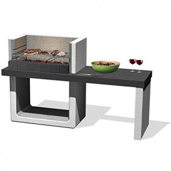 Barbecue fisso a legna e carbonella modello Porto New