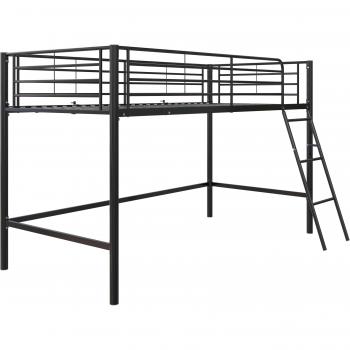 Cama Alta Loft24 90x200 cm en Metal Negro