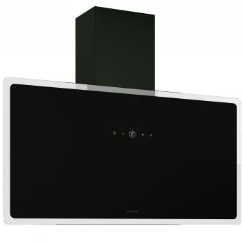 AlizeEdge Plate 90 cm – Hotte Aspirante Silencieuse, 487 m³/h, Éclairage LED, Aluminium, Noir
