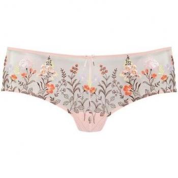 Lascana Damen-Shorty mit Stickereiblumen