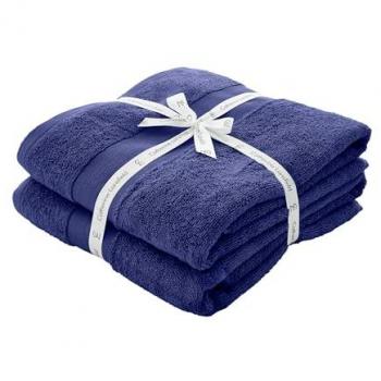 Bacteriostatic Bath Sheets by Catherine Lansfield – Navy, 2 pcs