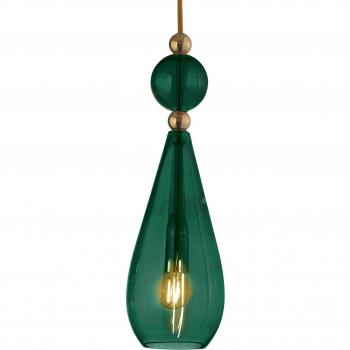 Smykke M Suspended Lamp Oro e Verde con Motivo Edera