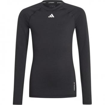 Adidas Aeroready Tech-Fit Langarmshirt für Jungen in schwarz, Größe 140