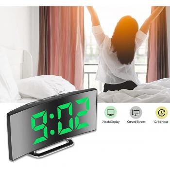 Sveglia Specchiata LED Curvo 1209