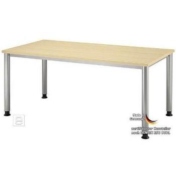 Hilo Ergonomic H – Ahorn-Schreibtisch 180 × 80 cm, höhenverstellbar