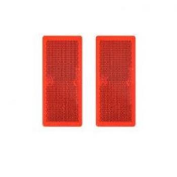 PROPLUS Signalisation Réfléchissante Rouge 82x36mm 2 pièces