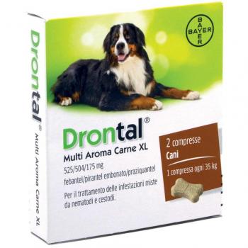 Drontal Multi Aroma Carne XL *2 cpr cani XL