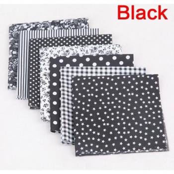 Cotton Patchwork Fabric Set for DIY Sewing (7pcs, 9 Colors, 25x25cm)