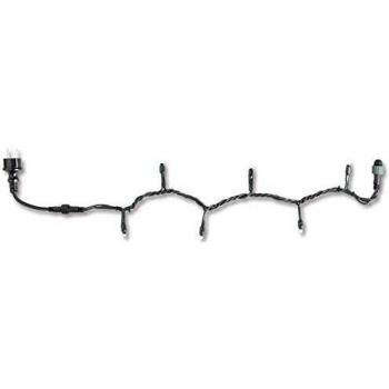 Best Season LED Lichtleiste Lichterkette 10 m mit Stromkabel schwarz für außen, 100 LEDs warmweiß