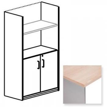 Armario Estructura Aluminio 156x90x45cm con Puertas de Haya