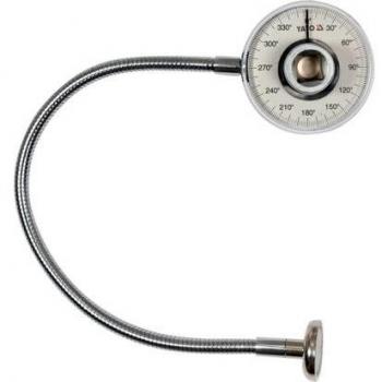 Yato 12,5 mm Profi‑Drehwinkelmesser Magnetarm 0‑360° (Innen‑/Außen‑Vierkant) 1/2”