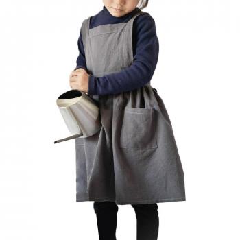 Toddler Bib Apron with Front Pocket for Boys and Girls (90cm-140cm)