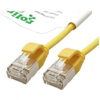 Roline Green 0.5m U/FTP Cat 6A Patch Cable, Yellow