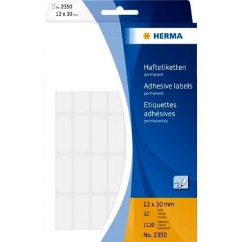 Etikett HERMA Allround 12x30mm Vit