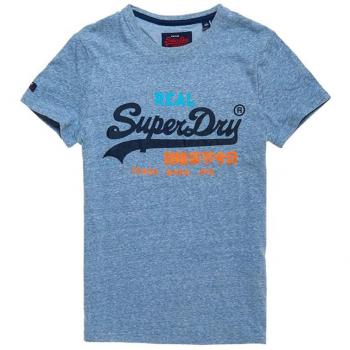 Pull sans Manche Superdry Vintage Logo, Bleu (Bliss Blue Slub T4p), X-Large Homme