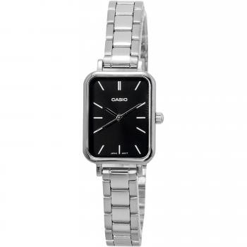 Casio Analoge Horloge voor Vrouwen RVS Zwart Cadran