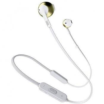 JBL Tune 205BT Écouteurs Intra-Auriculaires sans Fil avec Bluetooth et Microphone – Câble Plat Anti-enchevêtrement – Argent