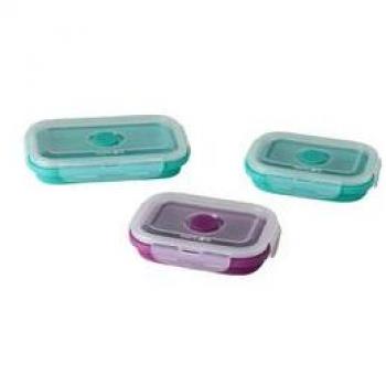 Rosa Suave – Set de 3 Envases Silicona