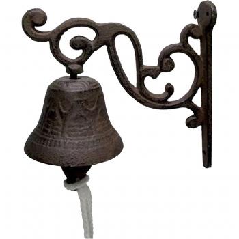 European Vintage Cast Iron Wall Mounted Grape Vine Bell