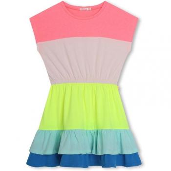 Tenue enfant BillieBlush à fronces, Manche courte, Couleur rose pastel, Taille 3A