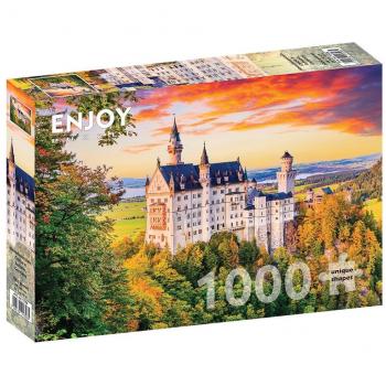 Neuschwanstein: Le Grand Puzzle 1000 pièces, Saison d’automne allemand