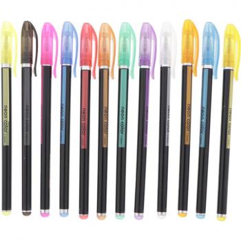Fluorescent Fine Point Gel Pen Set