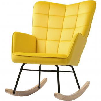 Mecedora de Terciopelo HOMCOM 71×98×101 cm