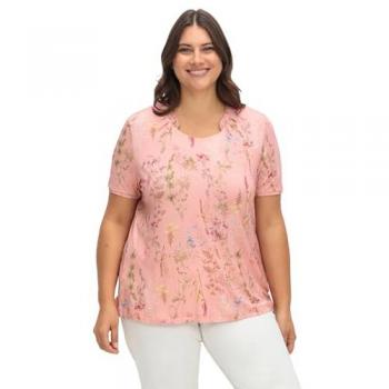 Blouse Manches Courtes Viscose Rose