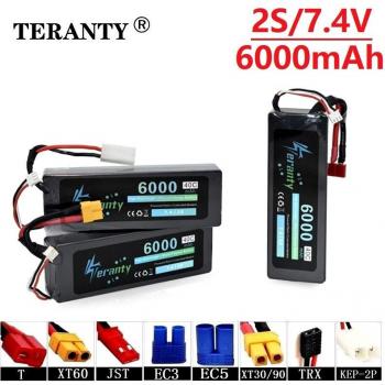 Celda LiPo 7.4V 6000mAh 40C – Compatibilidad Quodcopter